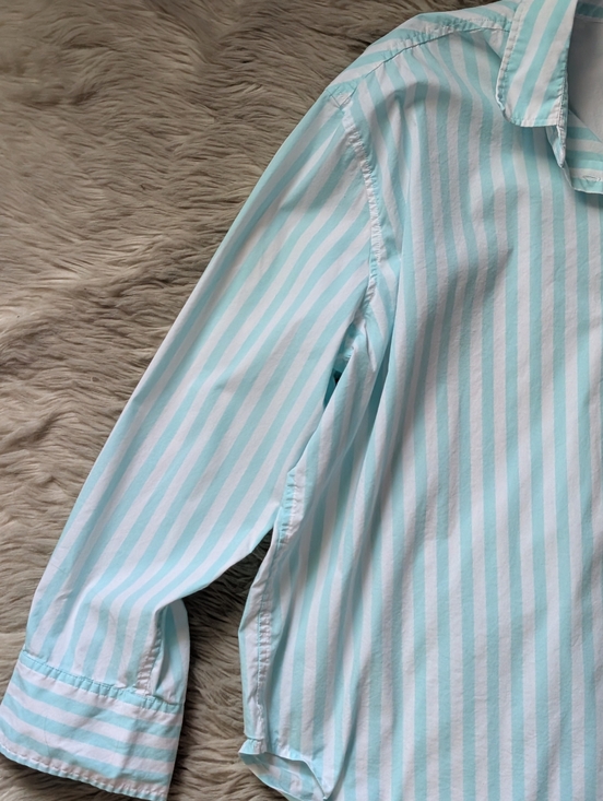 EUC AYR The Deep End Button Down Shirt in Teal Wasabi - Picture 5 of 16